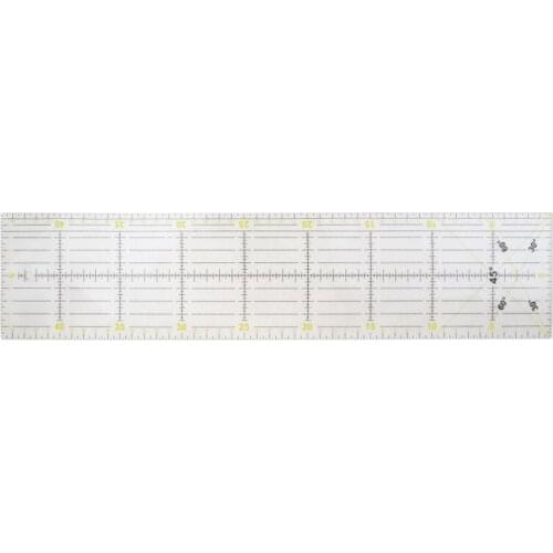 10x45CM Square Ruler Two-color Acrylic Patchwork Ruler Garment Sewing Ruler Tailor Cutting Ruler DIY