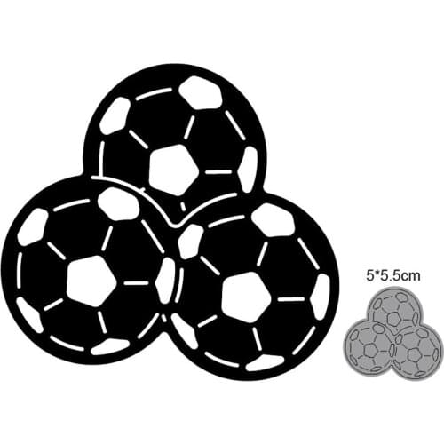 Football Border Metal Cutting Dies Cut Die Mold Scrapbooking dies Decoration Paper Craft Embossing Dies New 2021 Stencils dies