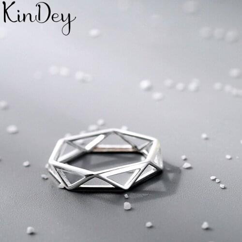 Original Design Bohemian Hexagon Rings For Women Fashion Open Finger Rings Female Boho Jewelry