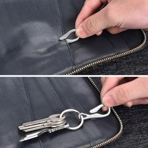 Portable EDC Tools Portable Stainless Steel Car Key Hanging Buckle Clip Pocket Keys Organizer Holder With Keychain Outdoor