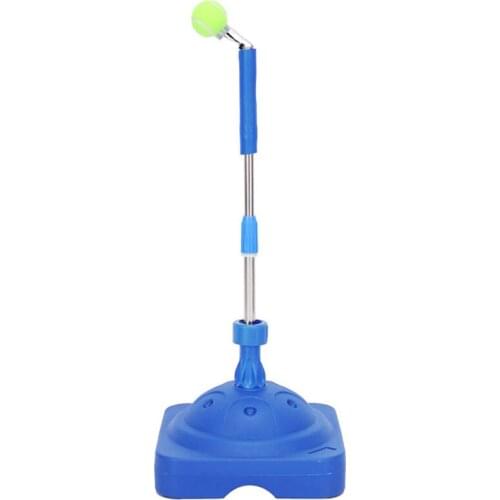Professional Tennis Swing Training Single Adjustable Tennis Ball Exercise Trainer Beginners Self-Study Practice Rebound Tool