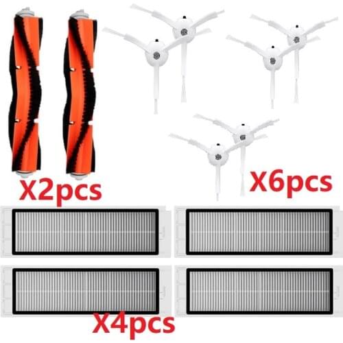 Robot Vacuum Cleaner brush HEPA Filter Accessories for xiaomi mijia 1S 2S Smart home Sweeper for mi roborock s50 S55 S51 S6 Part