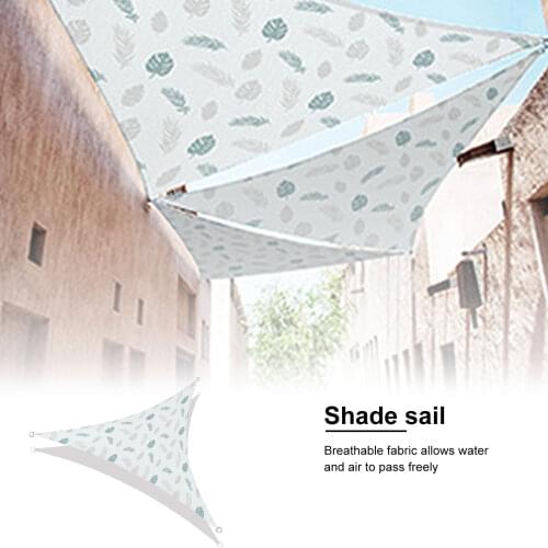 Triangle Sun Shade Sail Triangular Canopy UV Block Sun Shelter Fabric For Yard Patio Outdoor Facility Activities Backyard Awning