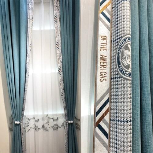 European Style Embroidered Tulle Curtains for Bedroom Living Room Gauze Curtain Sheer for Kitchen Window Screens