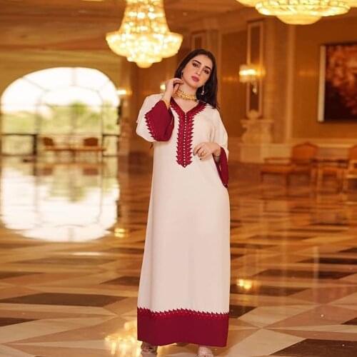 U-CN Kaftan Dubai Abaya Turkey Muslim Fashion Hijab Dress Dresses For Women Caftan Islam Clothing Musulman De Mode Vestidos