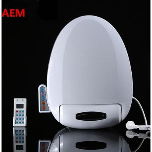 Smart Heated Toilet Seat Intelligent Bidet Toilet Seats WC Sitz Automatic Toilet Lid Cover Remote & Panel Control 50CM*39CM