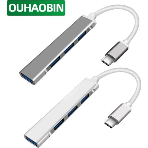 USB C HUB 3.0 Hub Type c to USB Adapter Dock Splitter Power USB 4 port For Samsung Xiaomi Macbook Pro Air Computer Accessories