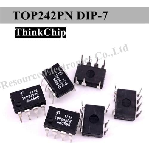 10pcs) TOP242PN DIP-7 TOP242P DIP7 TOP242 TOPSwitch-GX Family Extended Power Integrated Off-line Switcher