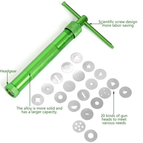 High Quality Clay Extruders Fondant Cake Baking Tools Clay Sugar Paste Extruder Sculpture Machine Gun Kitchen Tools