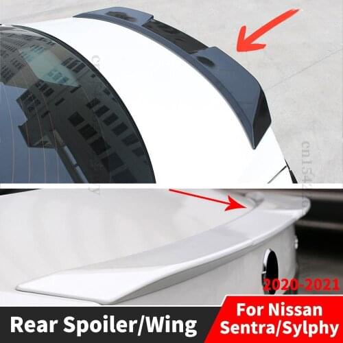 Roof Rear Spoiler Wing Splitter Diffuser Body Kit Decoration Tuning Accessories High Quality For Nissan Sentra Sylphy 2020 2021