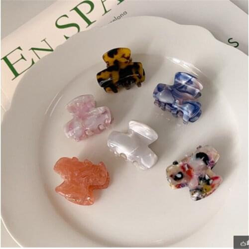 Hair Claw Clips Barrette Clamp Jelly Colors Acrylic Ponytail Crab Girls Hair Hairpin Hair Styling Accessories For Women