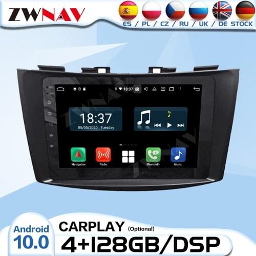 128G 2 DIN Carplay Android Radio Receiver For Suzuki Swift 2013 2014 2015 2016 Auto Audio Stereo Video Player GPS Naiv Head Unit