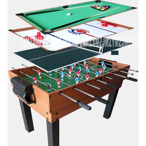 4 in 1 Ice Hockey Table Set Billiard Table/Football Table/Table Tennis Table Indoor Mini Game Play Multifunctional Table