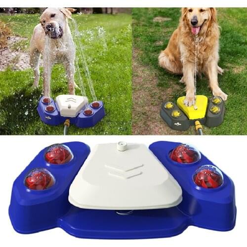 2021NEW Outdoor Automatic Dog Water Fountain Step On Toy Dog Drinking Dog Cleaning Shower Sprayer Nozzle for Dog Drink or Shower