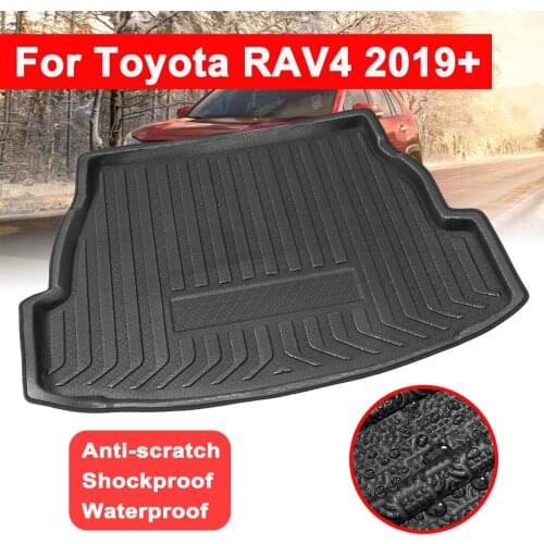 Car Accessories Mat Luggage Tray Floor Carpet Car Rear Trunk Boot Liner Cargo Mud Protector Replacement For Toyota RAV4 2019