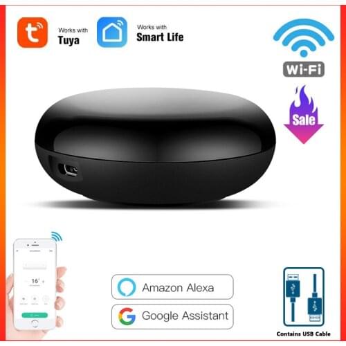 Tuya Wireless Smart Infrared Remote Control WiFi-IR Controller Infrared Remote Control Air Conditioning TV For Alexa Google Home
