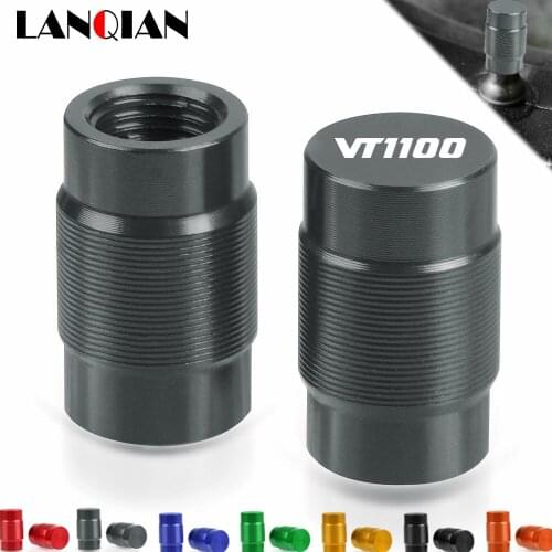 For Honda VT1100 Motorcycle Wheel Tire Valve Stem Caps Airtight Covers VT 1100 1995-2007 2001 2002 2003 2004 2005 2006 Parts