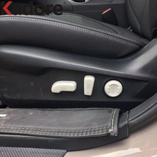 For Subaru Outback 2020 2021 2022 Carbon Fiber Interior Seat Adjustment Button Cover Trim Decoration Frame Car Accessories