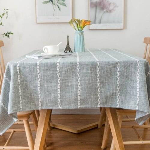 Elegant Embroidery Tablecloth Linen Cotton Decorative Table Protector Cover Dining Wedding Party Table Cloth Mantel De Mesa