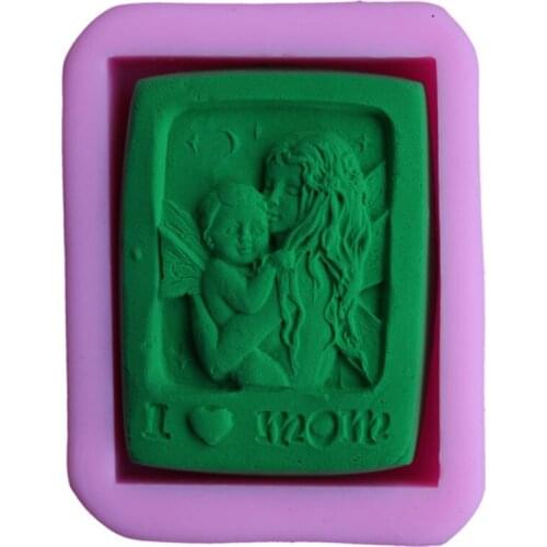 DIY Chocolate Mould Bakeware Cooking Tools Cake Decoration Mold Mom Pattern Soap Silicone Mold 2879