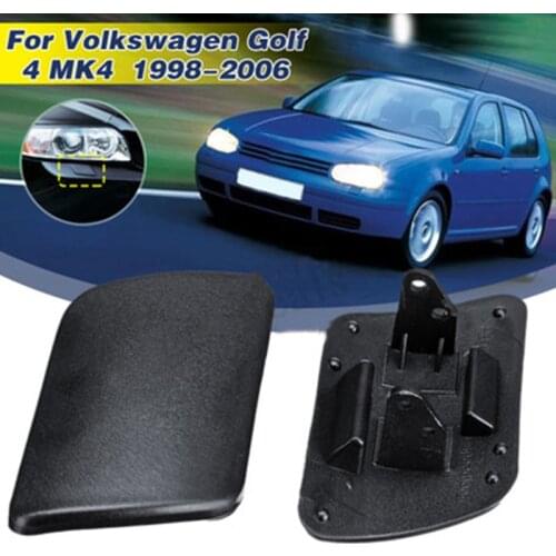Car Front Bumper Headlamp Washer Nozzle Spray Cover Cap For Volkswagen Golf 4 IV MK4 1998 1999 2000 2001 2002 2003 2004 ~ 2006