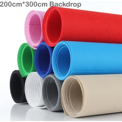 200cm*300cm Photography Non-Woven Fabric Backdrop Cloth Solid Color Chromakey Backgound for Photo Studio Video