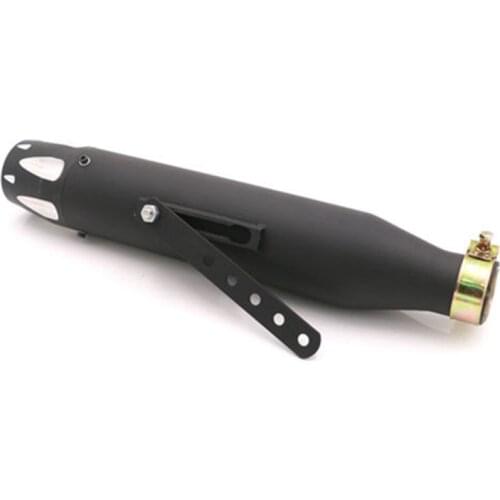 Black 37mm 40mm 42mm 45mm Slip-On Exhaust Muffler Megaphone Motorcycle Touring For Harley Honda Yamaha Suzuki