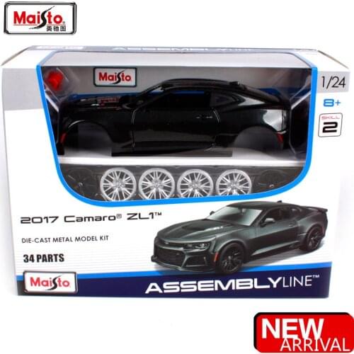 Maisto 1:24 2017 Chevrolet Camaro ZL1 Assembly Line DIY Diecast Model Car Toy New In Box Free Shipping 39512