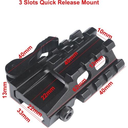 MIZUGIWA Tactical Hunting 45 Degree Offset Double Side 20mm Picatinny Rail Scope Mount Base Riser Flashlight Laser Mount Hunting