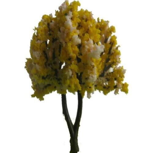 8pcs/lot 6cm Model Flower Tree For Ho N Scale Model Train Railroad Scenery Accessory Model Building Modelbouw Landscape