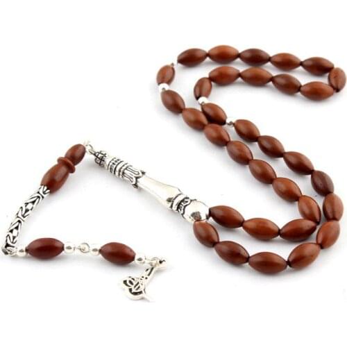 Natural Kuka Seed 99 Beads Tassel Pendant Prayer Beads Islamic Tasbih Allah Rosary Men Women Meditation Jewelry From Turkey
