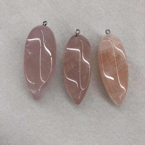 Wholesale Mixed 10pcs Faceted Rose P Quartz Pendant,Chilli Shape Pendant For Gem Stone Jewelry Necklace,Approx 45mm