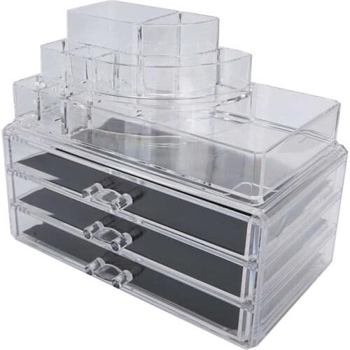 Makeup Organizer Elegant Cosmetic Storage Drawers for Bathroom Counter for Easy Visibility