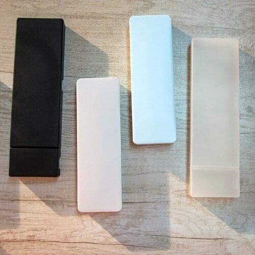 Plastic Pencil Case Plastic Stationery Case with Hinged Lid and Snap Closure for Pencils, Pens, Drill Bits, Office Supplies