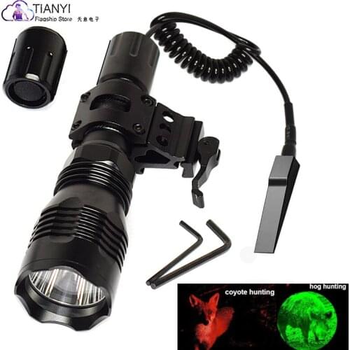 Wire Control Tactical Strong Light Concentrating Long Shot Flashlight for High Quality Zoomable Camping Hunting Rifle Lantern