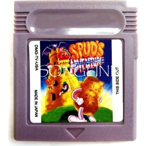 Spuds Adventure Memory Cartridge for 16 Bit Handheld Video Game Console Card Accessories