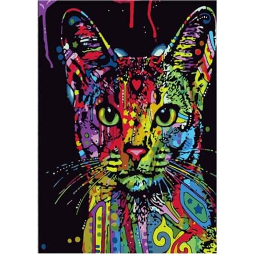Cat animals diamond painting full drill rhinestone embroidery picture mosaic sticker dimond tapestry wall paper decor needlework