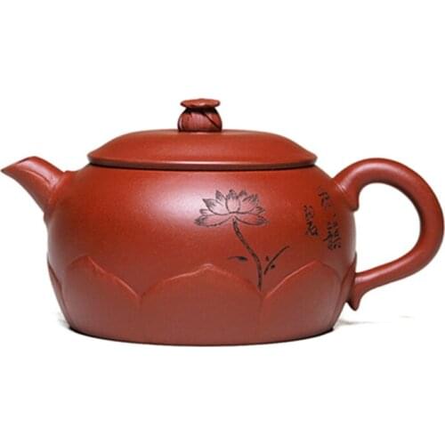 Yixing Purple Clay Teapot Handmade Raw Ore Zhuni Baolian Teapot and Tea Set Kung Fu Tea Set Household Teapot