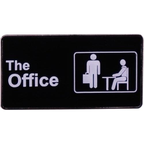 The Office Workplace Funny TV Show Logo Metal Enamel Lapel Clothes Coats Backpack Bag Badge Brooch Pin Accessories