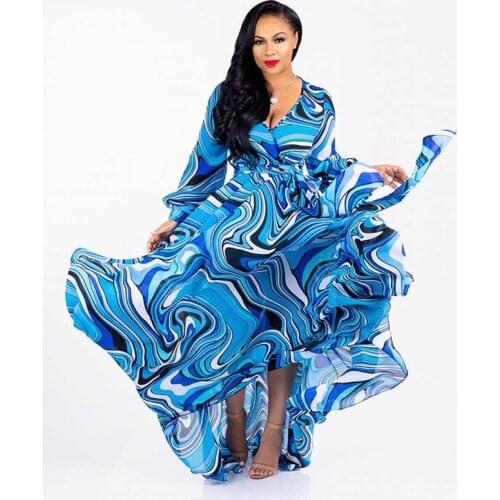 New style African Women clothing Dashiki fashion Print elastic cloth long sleeves dress Super size S M L XL 2XL 3XL 4XL 5XL