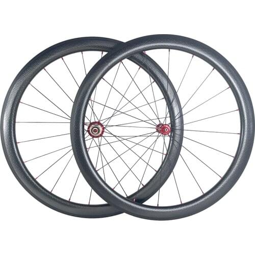 1350g SUPER LIGHT 45mm tubular road bike carbon fiber 11s dimpled wheelset Powerway R36 hubs 700c aero dimple surface wheels