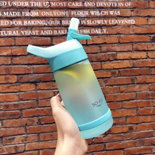 Baby Feeding Water Drink Leak Cup with Strap Proof Bottle with Straw Baby Learning Drinking Tritan Bebe Copos