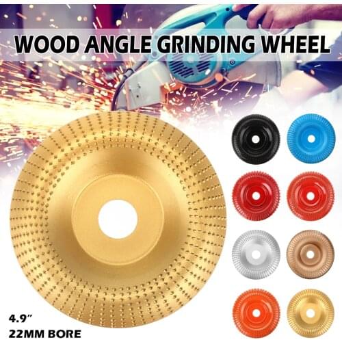 125mm Wood Shaping Disc Tungsten Carbide Wood Carving Disc Grinder Wheel Abrasive Disc Sanding Rotary Tool for Angle Grinder