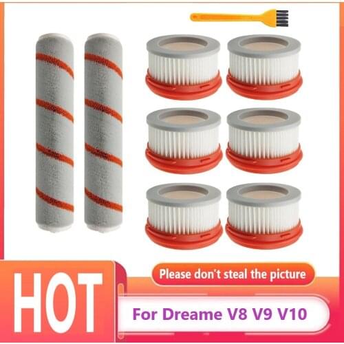 For Xiaomi Dreame V8 V9 V9B V9P XR V10 V11 Roller Brush HEPA Filter Parts Household Wireless Vacuum Cleaner Accessories