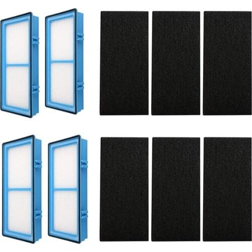 HEPA Filter- Filter for Holmes AER1 HAPF30AT Air Purifier , 4 HEPA + 6 Carbon Enhanced Filters