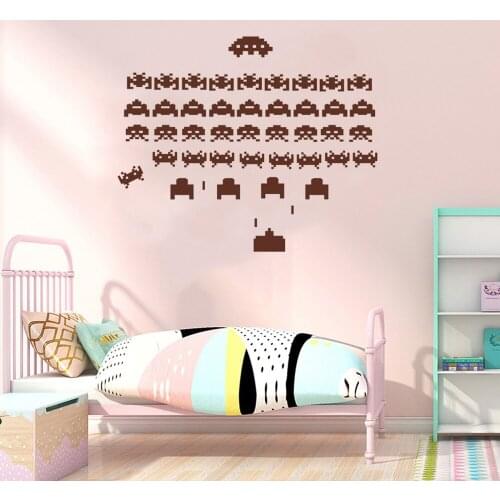 Classic Video Game Wall Sticker For Kids Room Playroom XBOX SP4 Wall Decal Tank Game Vinyl DW9118