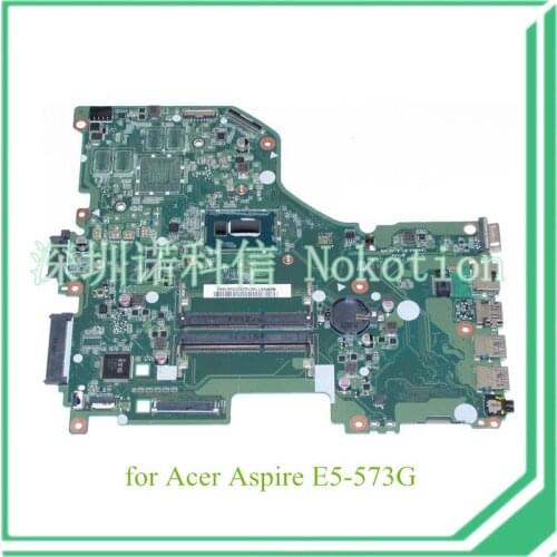 NOKOTION DA0ZRTMB6D0 NBMVH11001 NB.MVH11.001 For acer aspire E5-573G Laptop motherboard I3-4005U 1.7Ghz CPU
