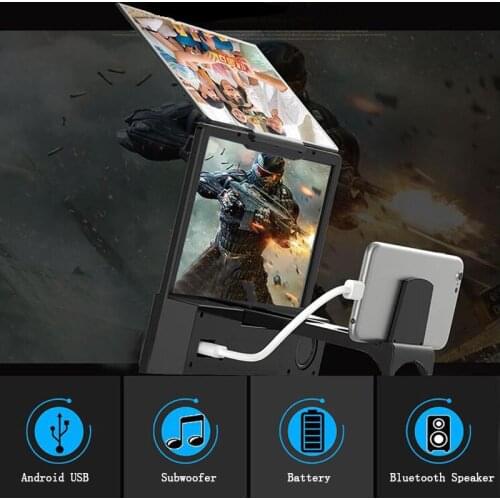 Mobile phone screen amplifier lazy mobile phone bracket speaker bluetooth speaker 3D video mobile phone magnifier