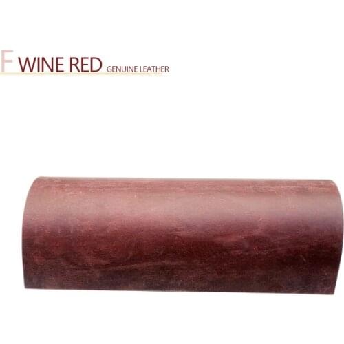 Genuine Leather 2.0mm New crazy horse leather cow skin first layer material leather craft DIY red wine