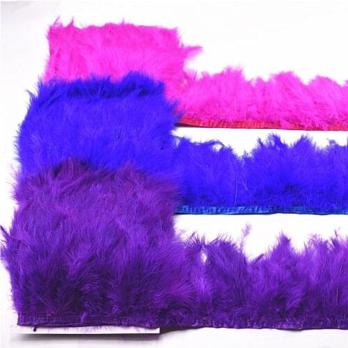 Wholesale 5yards-10Yards Natural dyeing Marabou/Pheasant Feathers Trim 10-15cm decor plumas jewelry making diy plumes for crafts